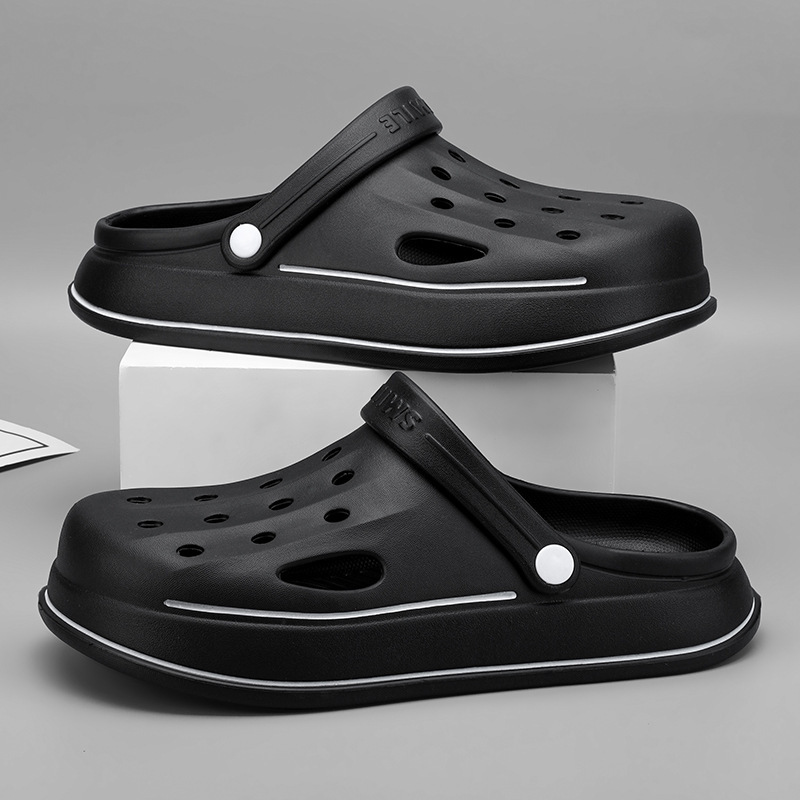 Extra Large Size Slippers for Men 48 Plus Fat and Rain Sandals for Men Summer Outer Wear Baotou 46 Large Size 47 Beach Clogs