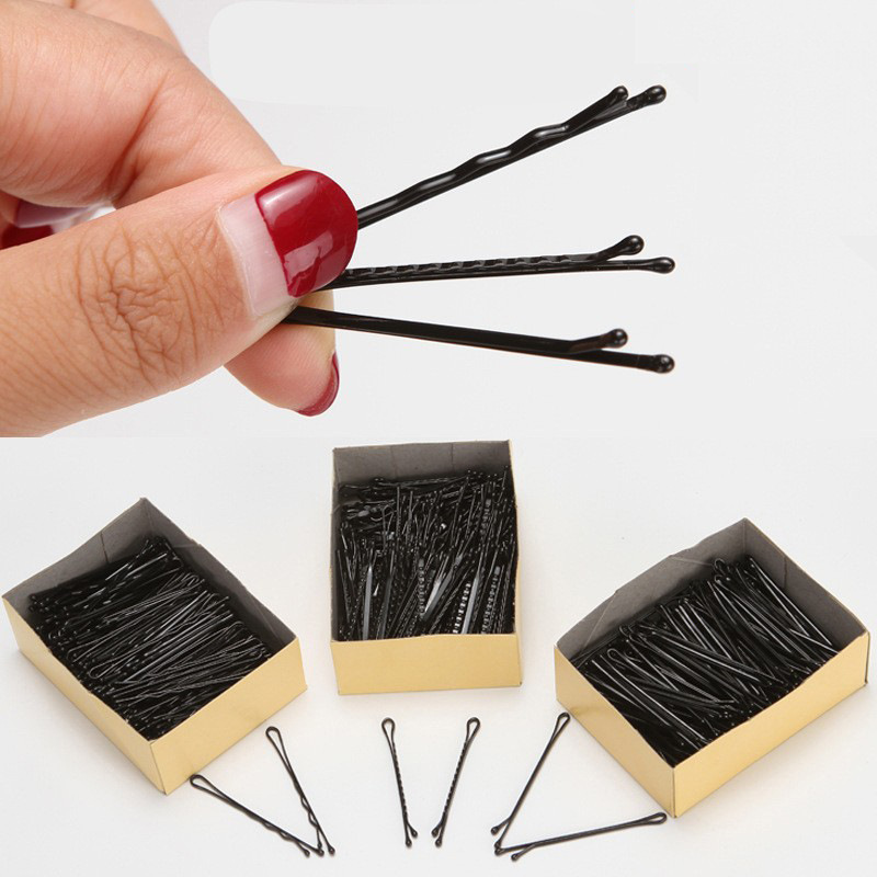 Boxed round head studio with updo black hairpin word clip hairpin side clip small steel clip clip straight pattern hairpin