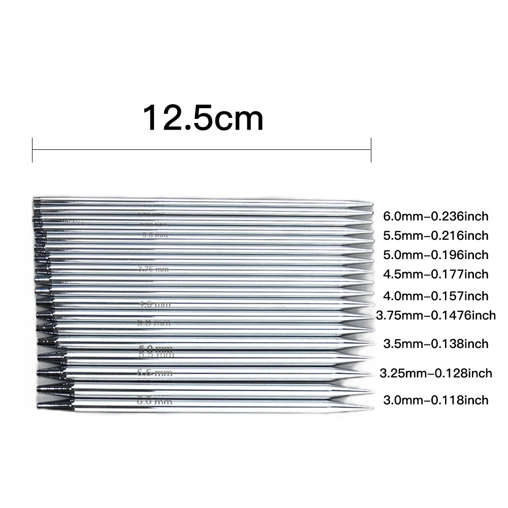 Transfronterizo blanco brillante jersey desmontable y alargado bufandas aguja multifuncional aguja trenzada aguja de anillo suéter