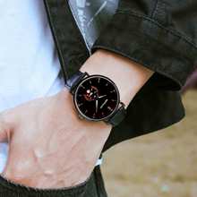 商务风手表男防水批发爆品工厂韩版简约简约ins网带日历石英表