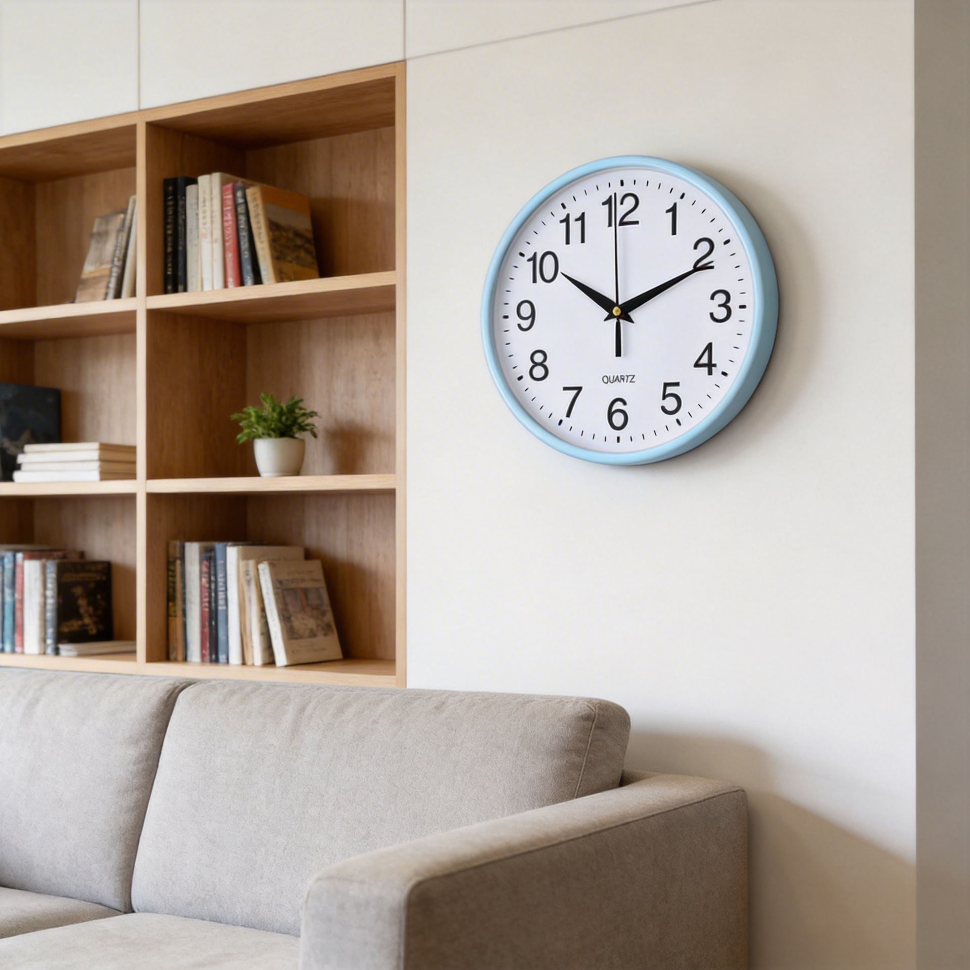 Casual Plastic Decorative Wall Clock Creative Fashion Living Room Stereo Digital Scale Clock Round Clock Wholesale