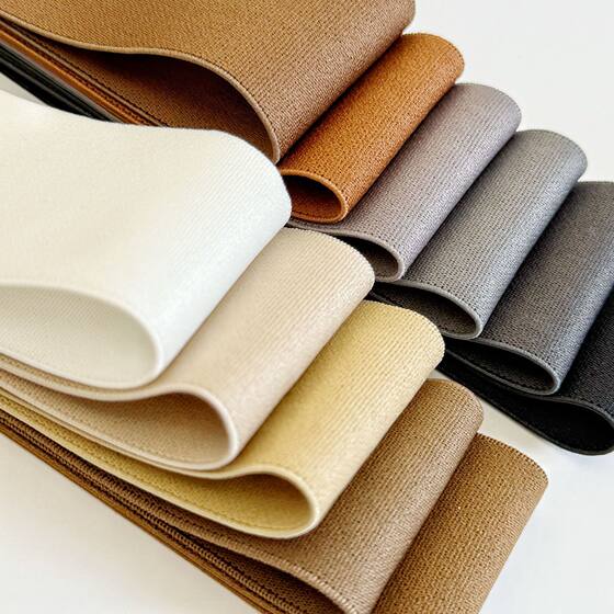 in stock color nylon ultra-thin nylon elastic double-sided sanding skirt waistband anti-double force nylon webbing