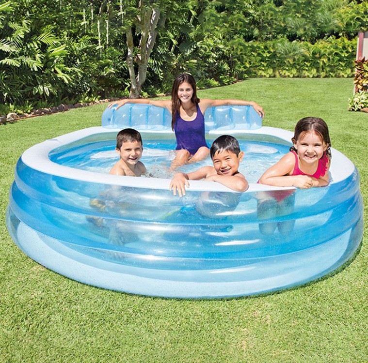 Piscina Inflable de PVC para Bebés, Juguete Infantil de Verano, Divertida y Suave