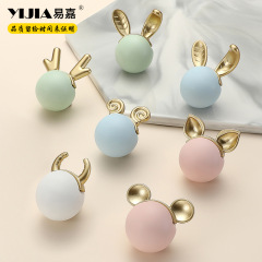 Yijia children's room cartoon handle creative animal zodiac ceramic cabinet door handle wardrobe drawer cabinet door handle