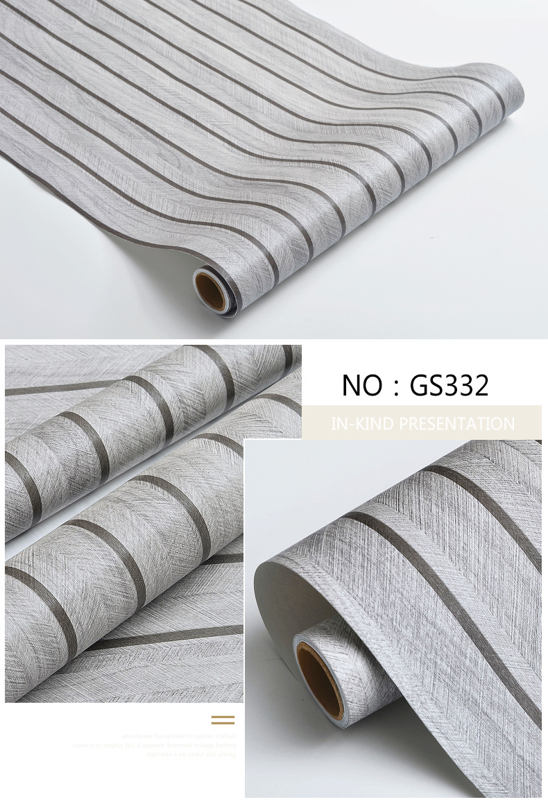 Papel de parede autoadesivo quadriculado para sala de estar, quarto, parede de fundo de TV, hotel, papel de parede comercial, papel de parede impermeável com película de alumínio._voghion.com