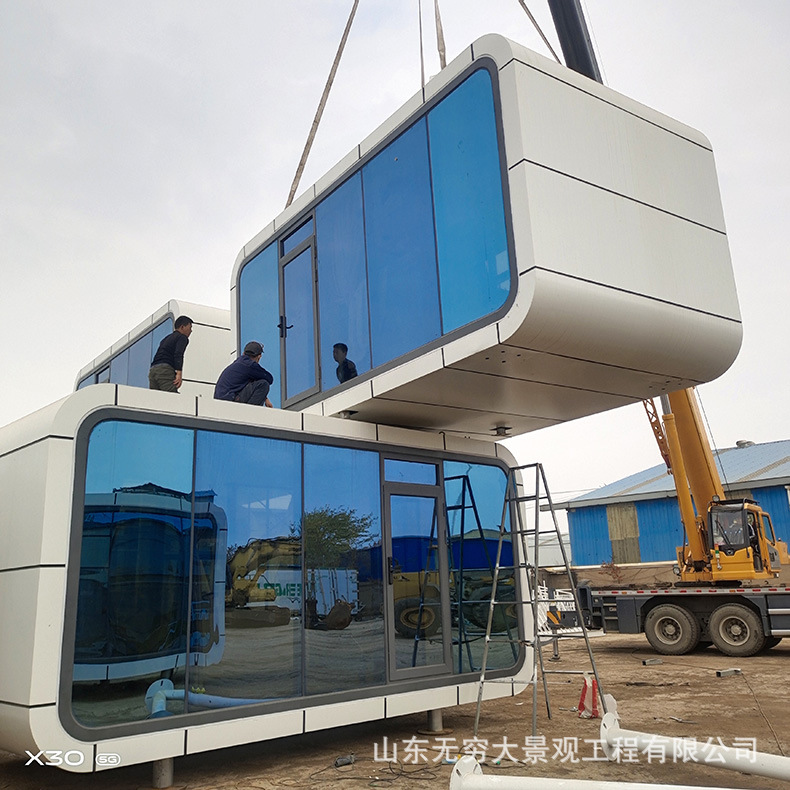 Gran paisaje drenaje edificio lugar escénico Manor característica Starry Sky alojamiento habitación estructura de acero B & B fabricante de hoteles