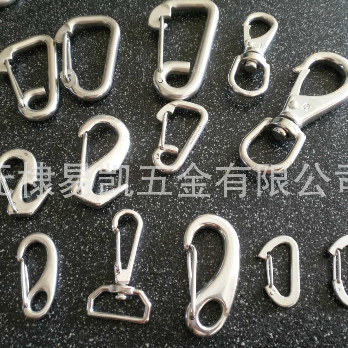 不锈钢索具蛋形弹簧钩快速挂扣登山扣秋千背包安全扣配件货钩