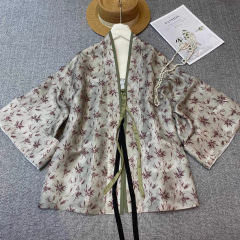 南油批发新款 北朝褶衣早秋外套上衣面料真丝香云纱 高级复古时尚