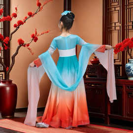 新款儿童古典舞蹈服长安三万里国风飘逸仙气女童汉服中国舞演出服