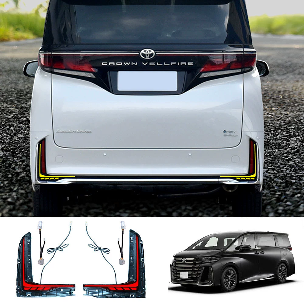 Подходит для заднего бампера VELLFIRE серии 40, водоотражатель сигнала поворота, задний свет, тормозной свет, отражатель
