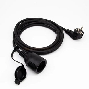 European gauge 10/16A 3*1.5 square 10 m extension line IP65 outdoor waterproof European-style plug-in European standard power cord