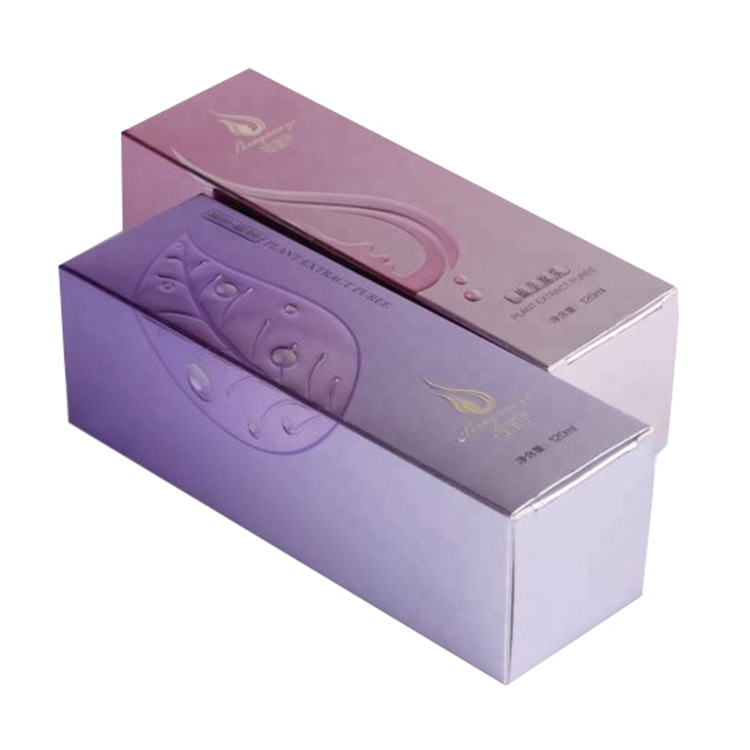 Cosmetics color box packaging box skin care products lipstick mask white card double box provides prenatal typesetting design printing
