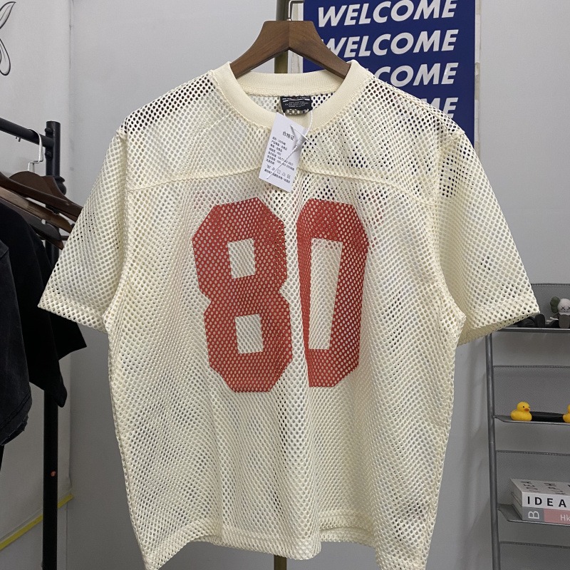 2026 Versatile Maswei-style Printed Rugby Jersey With Hollow Mesh, Loose Fit, Unisex Short-sleeve T-shirt_viptrois.com