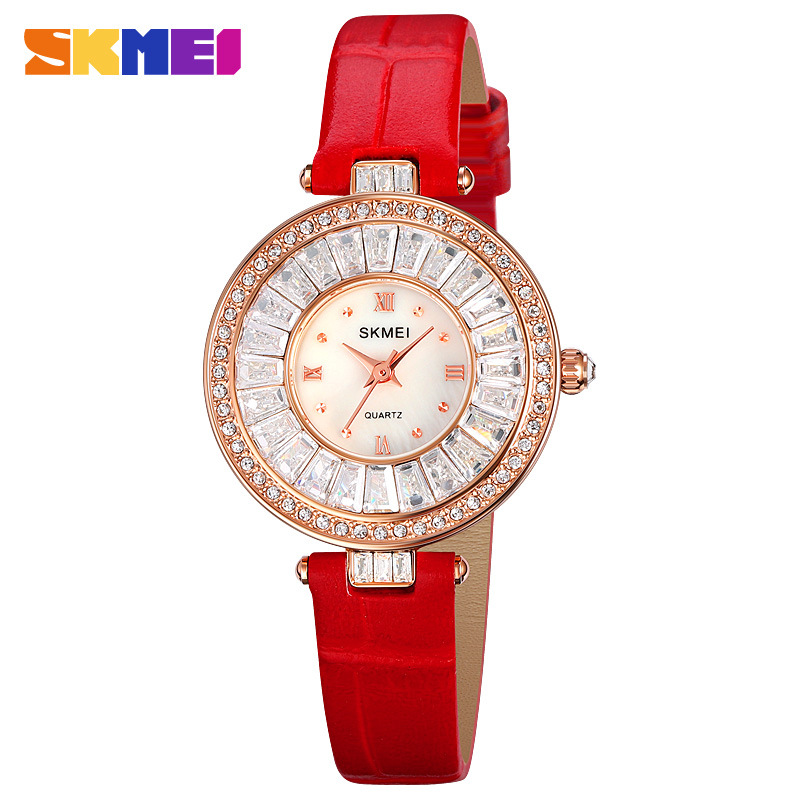 Cross-border supply time beautiful fashion luxury ladies diamond watch ins style female students all-match belt quartz watch