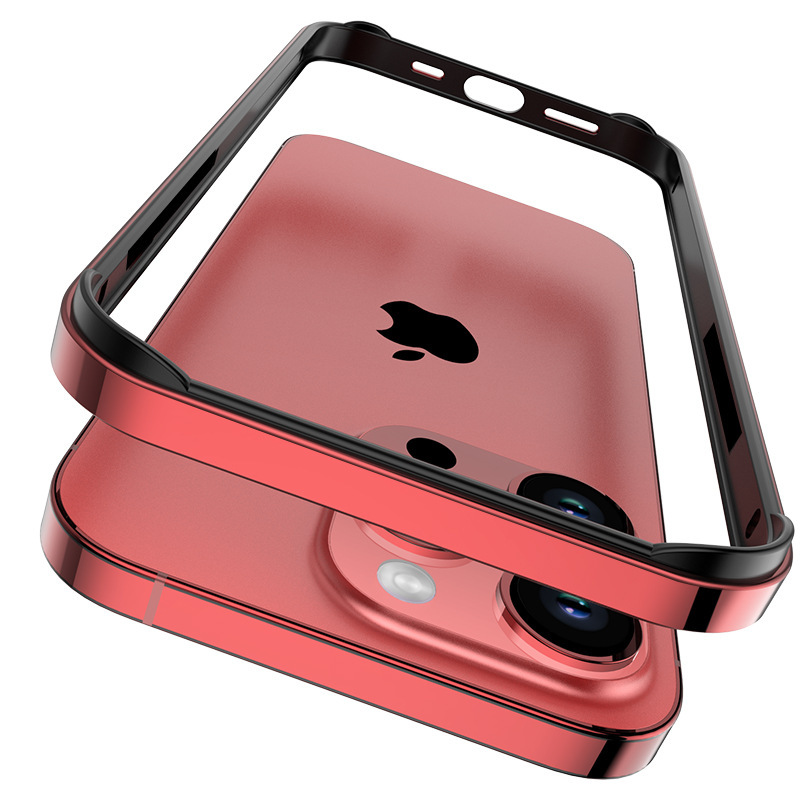 iPhone16promax対応 シリコンメタルフレーム 四隅保護 耐衝撃ケース Apple17対応 15対応|undefined