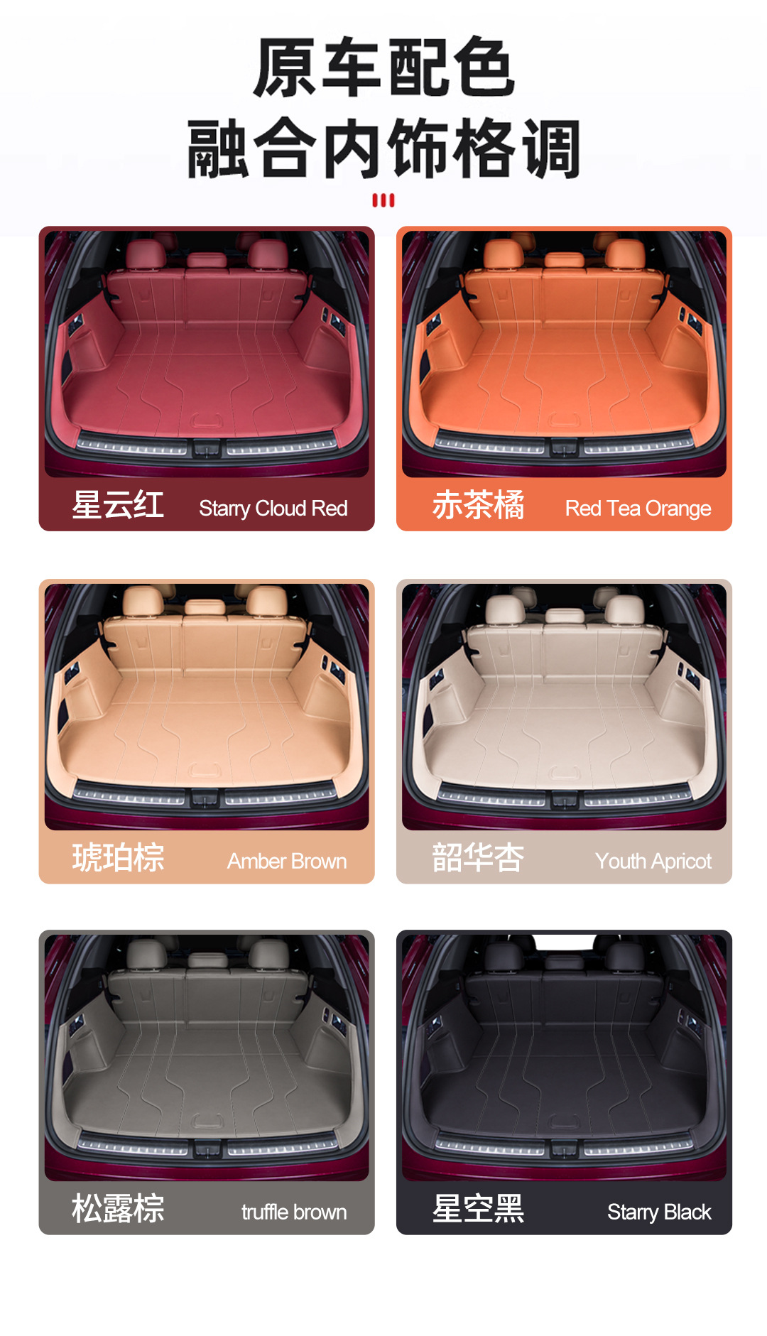 Suitable for the Aito M7 Model, Waterproof and Dustproof Trunk Mat, Environmentally Friendly Trunk Mat for Aito M7