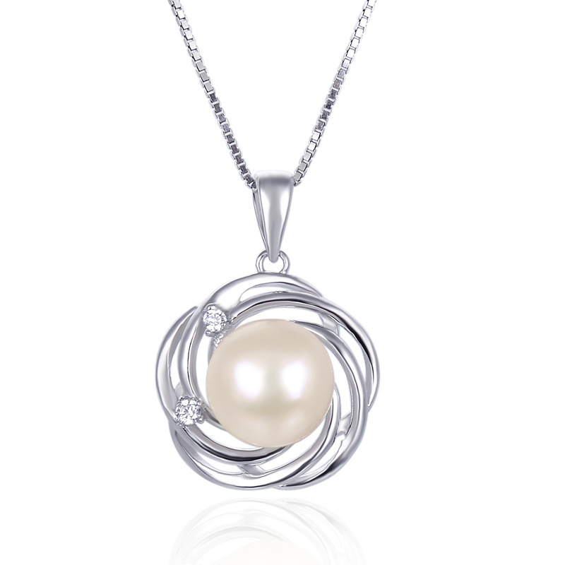 Primavera y verano 925 collar de perlas de agua dulce de plata de ley para mujer, lujo ligero, todo fósforo, colgante de alta gama de nicho, cadena de clavícula de estilo madre