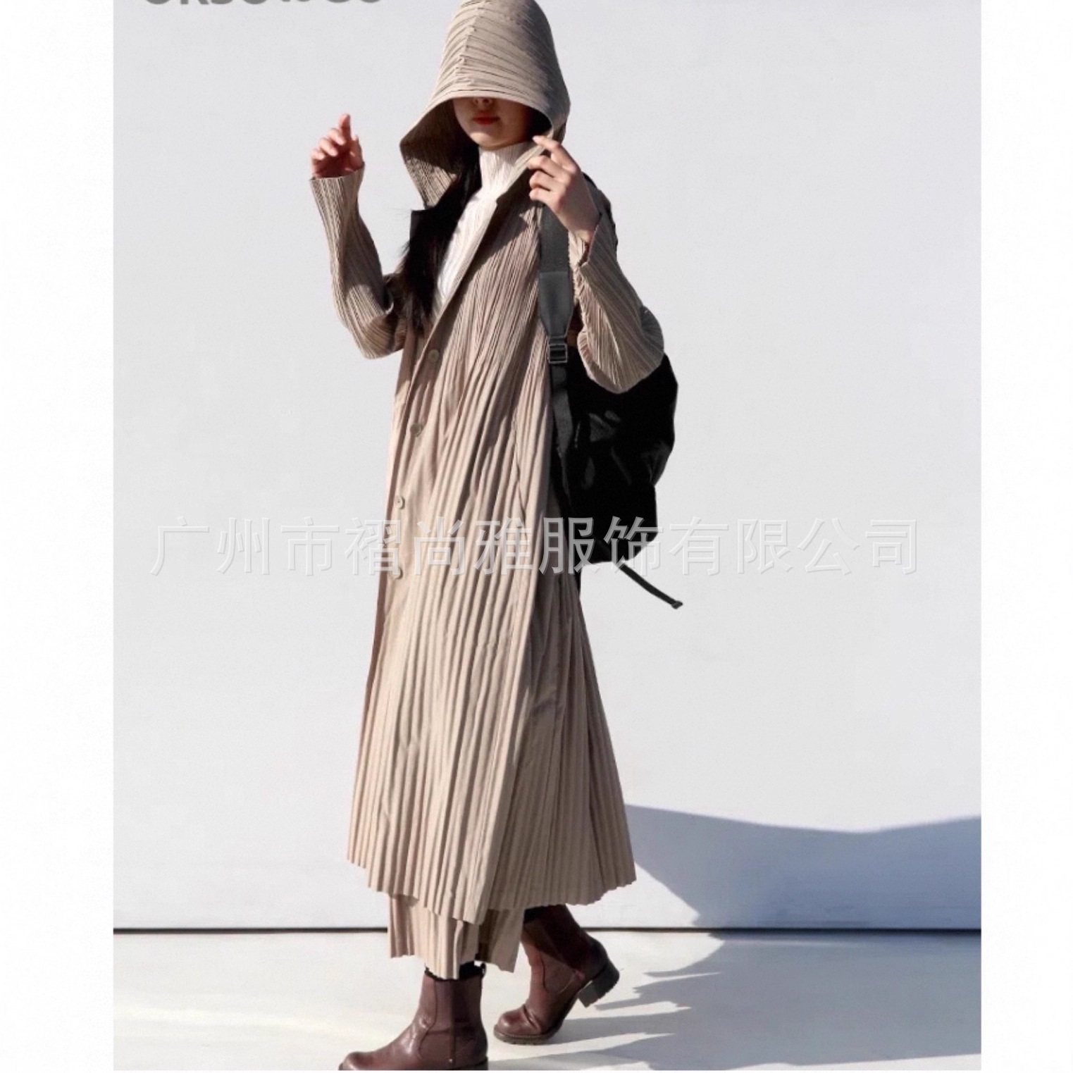 Factory Direct Supply 2025 Autumn New High-End Elegant Age-Reducing Loose Women's Casual Hooded Trench Coat Thin Style