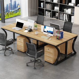 Staff desk computer desk and chair combination simple modern office furniture 2/6 4 4 staff work screen work position