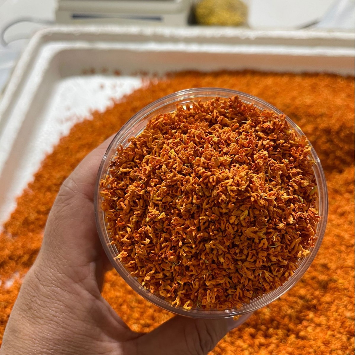 广西桂林厂家直销农产品桂花茶桂花干泡茶糕点商用红色丹桂花批发