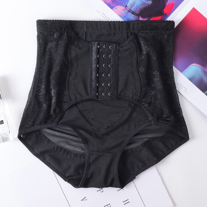 6-reihige Bauchweg-Unterwäsche für Damen, schmale Taille, atmungsaktives Mesh, Schrittkontrolle, Bauchkontrolle, Po-Lifting, figurformende Hose_voghion.com