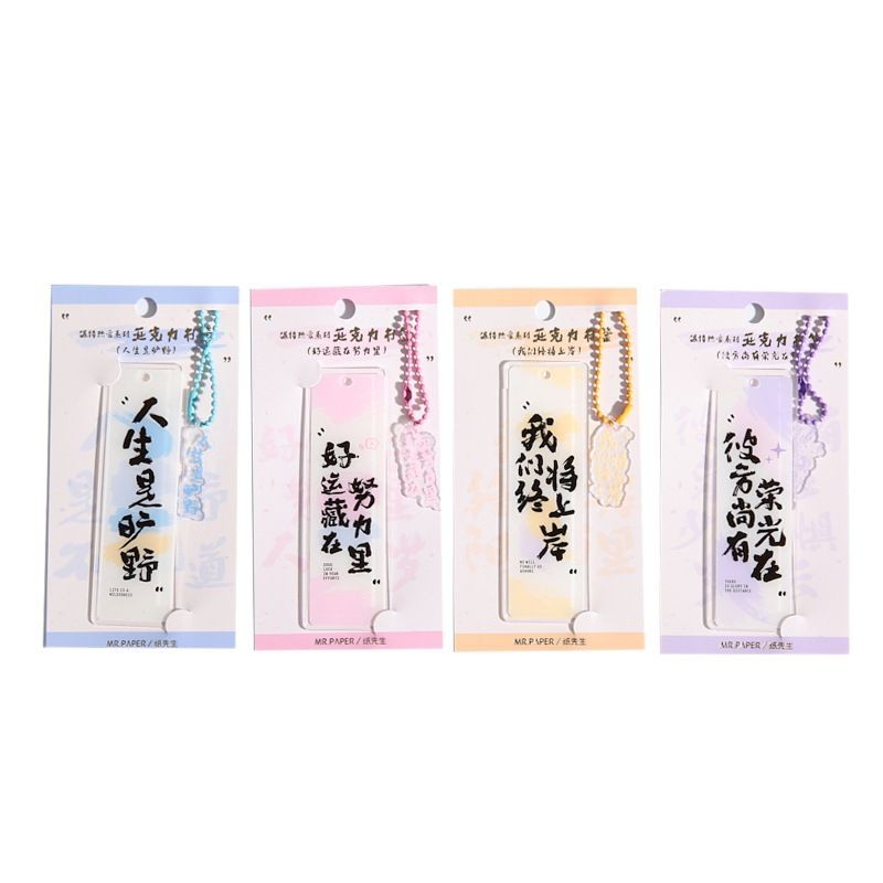 Papel Sr. marcadores acrílicos para mantener el amor serie creativo de alto valor de la cara ins viento estudiantes de lectura marcador clip