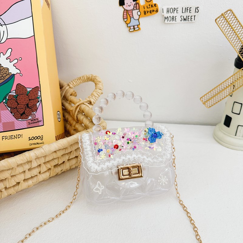 Juguetes hechos a mano DIY para niños bolsas de material de jelly bolsas de niñas bolsas de mano lindas bolsas de hombro juguetes hechos a mano