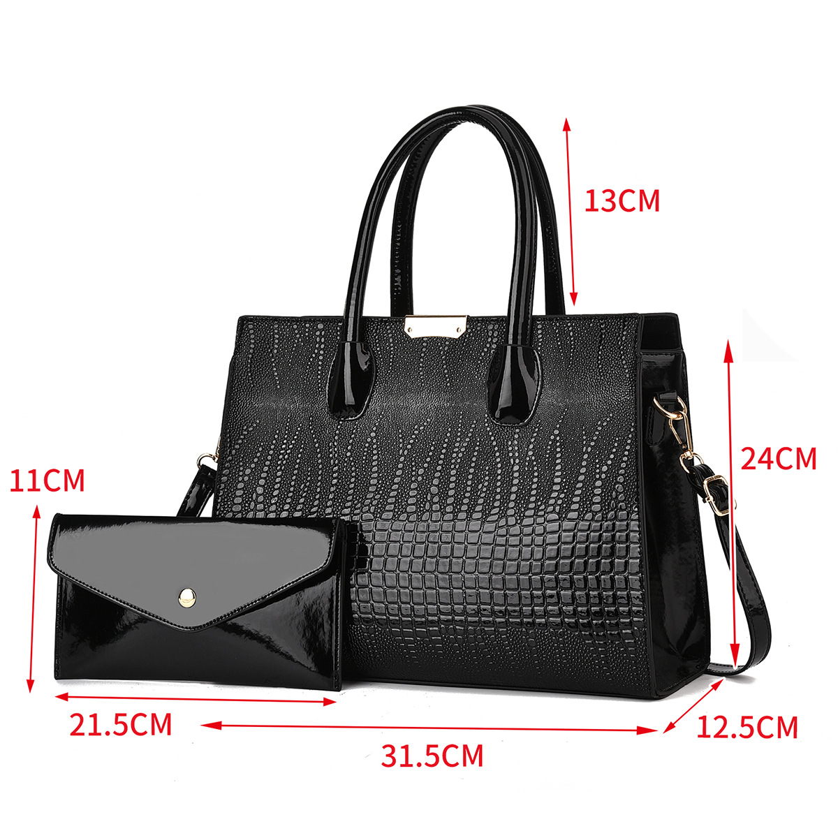 High quality durable mother and child bag, shoulder bag, classic stone pattern bags_voghion.com