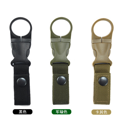 战术尼龙织带水壶扣 户外运动水壶扣水杯扣 战术装备迷彩耐用耐磨|ru
