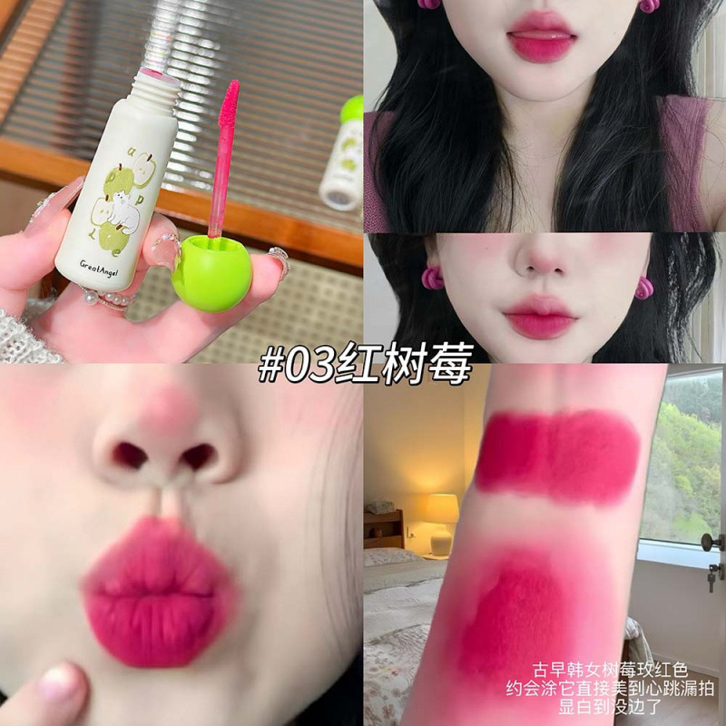 GreatAngel gatito niebla lipstick mate maquillaje suave niebla color natural maquillaje transfronterizo falso