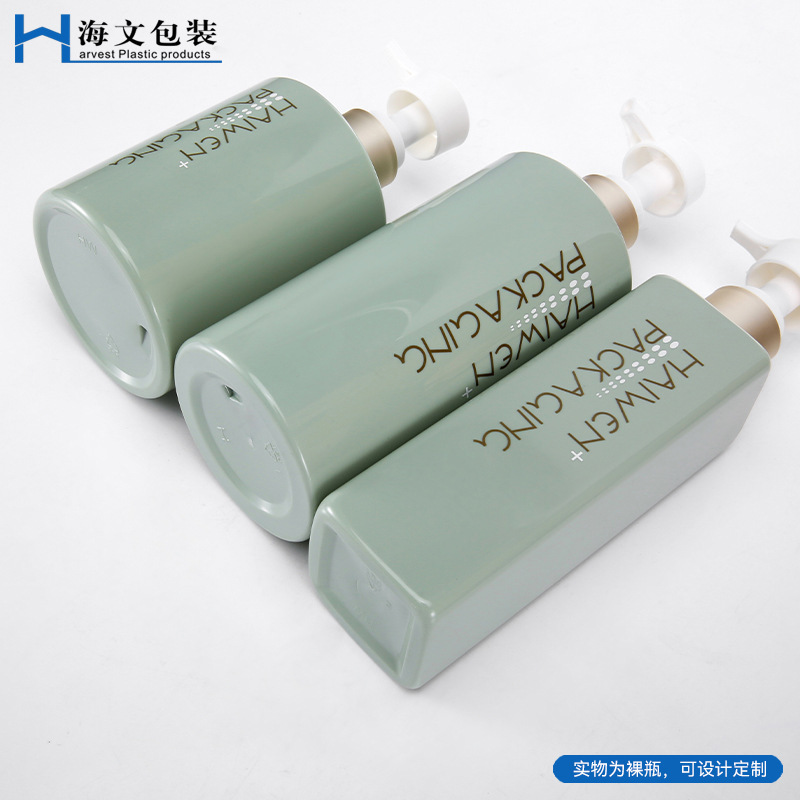 300ml500ml按压式泵头洗护洗发水瓶沐浴露瓶 pet塑料身体乳包装瓶|undefined