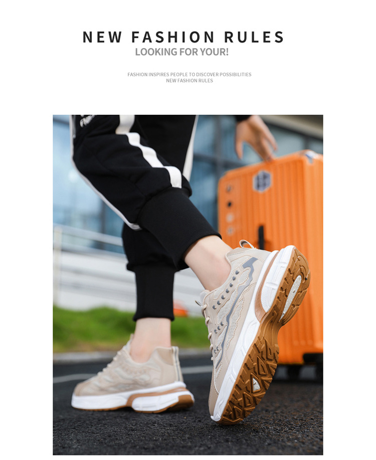 Shoes Men's Fashion Shoes 2023 Low Top Sports and Casual Shoes INS Network Red Men's Versatile Thick Sole Sports Small_voghion.com