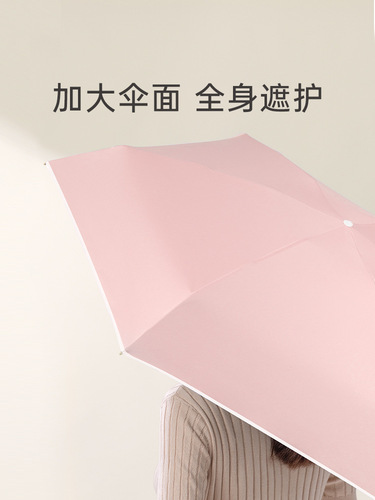 Fully automatic parasol for women, sunny or rainy, anti-UV, foldable, compact, portable, good-looking