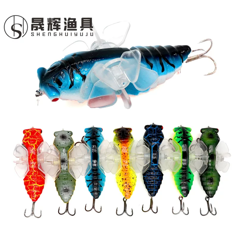 Waterfall sub -bait dual propeller road sub -sibrabing bait hard bait tractor 8cm/16G fishing gear fake bait