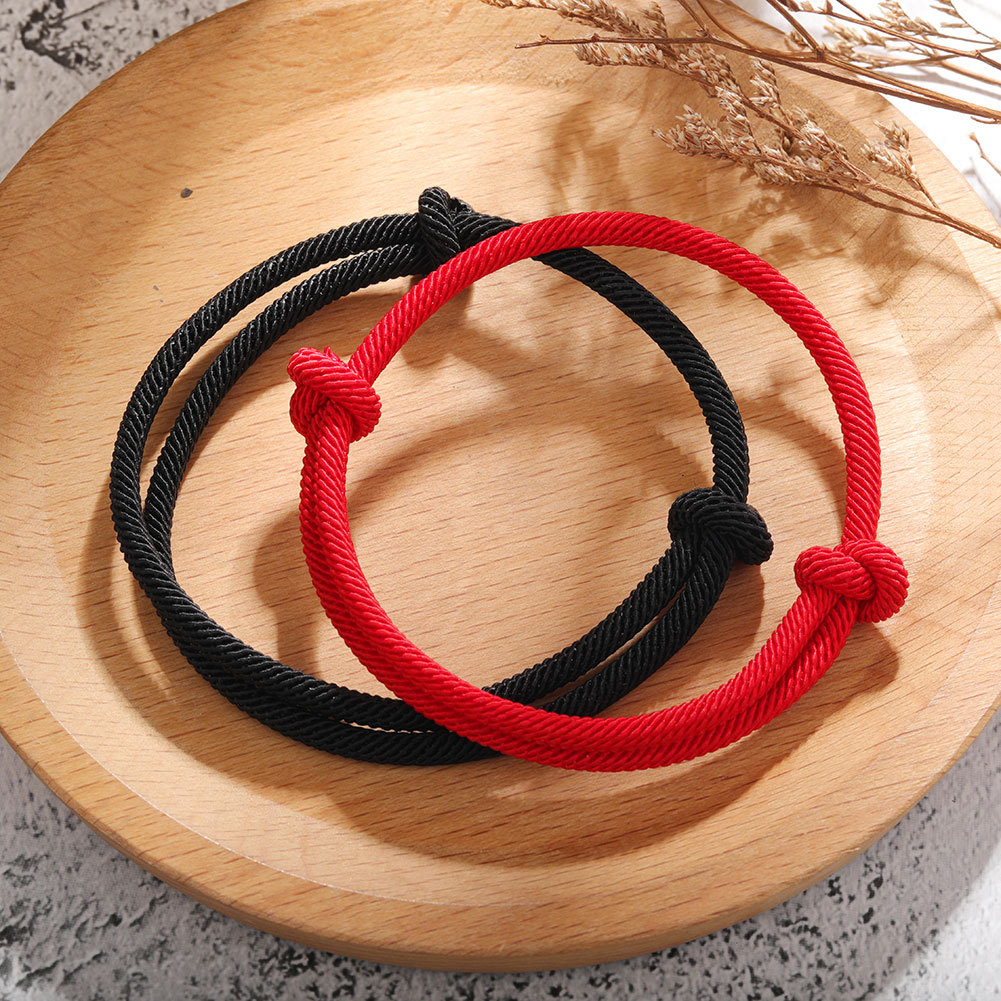 11g Weight Bracelets Classification Polyester Chain Material 1 Piece Quantity Holiday, Daily Occasion Dacron thread Material Round Pattern Couple Gender Simple Style, Classic Style Style Simple Style Classic Style Round Dacron Thread Wholesale Bracelets 2