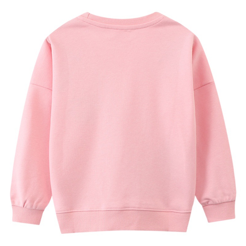 Sudaderas para niñas de primavera y otoño 2026, nueva ropa de otoño para niñas estilo europeo y americano, sudadera de manga larga con dibujos animados para niños, distribución de sudaderas.