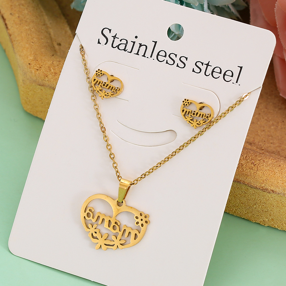 Großhandel Schmuck Einfacher Stil Pentagramm Auge Schmetterling Edelstahl 304 Überzug Schmuck-Set Kabelkette display picture 27