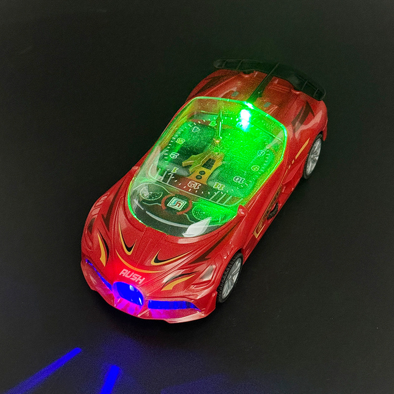 Reloj universal eléctrico para niños coche deportivo de música colorida iluminación modelo de carreras de automóviles de niños al por mayor