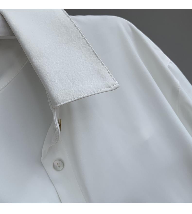 Abbigliamento donna Camicia drappeggiata donna primavera e autunno stile temperamento moda retrò 2024 nuova camicia donna maniche lunghe_voghion.com
