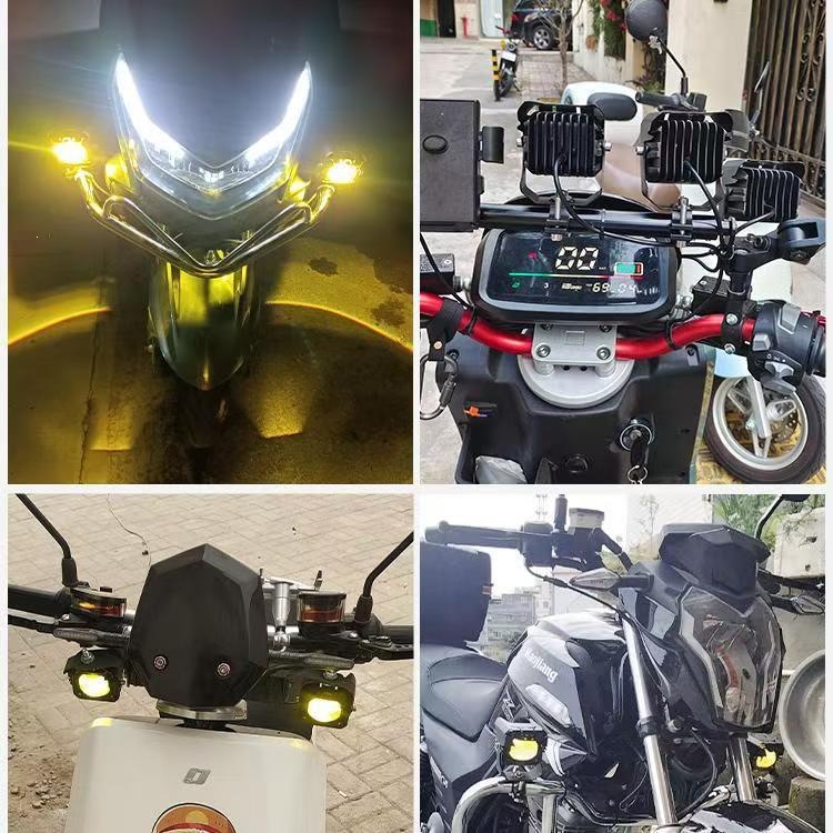 Electric Motorcycle Super Bright Led Headlight 12V Strong Light Spotlight Suitable for Battery-Powered Tricycles and Road Lighting