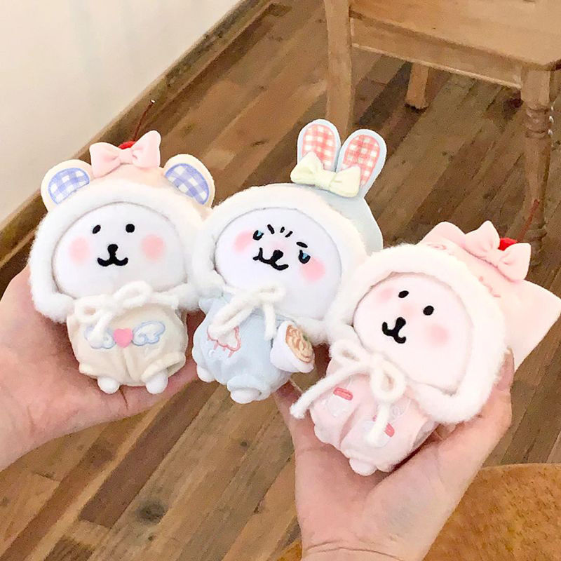 10 センチメートルミルクワンピーススーツ自虐クマかわいい綿人形ベビー服ヒトデボディノーマルボディベビー服ペンダント|undefined