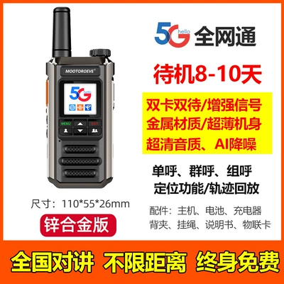 Vehicle-mounted interphone, Card 4g Civilian Fleet Hotel - lifetime-free-version-5g-zinc-alloy-version-dual-sim-card-free-for-life