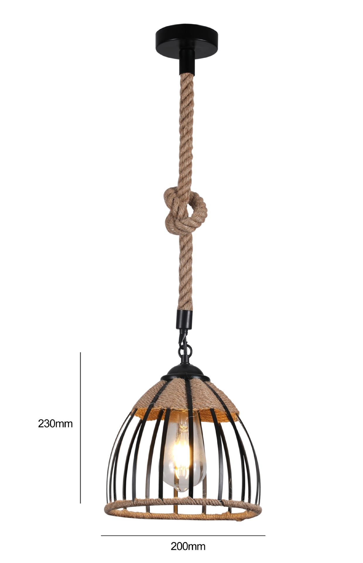 Exclusividad transfronteriza, estilo industrial retro, personalidad, restaurante, cafetería, tienda de té con leche, barra de bar, cuerda de cáñamo, candelabro creativo