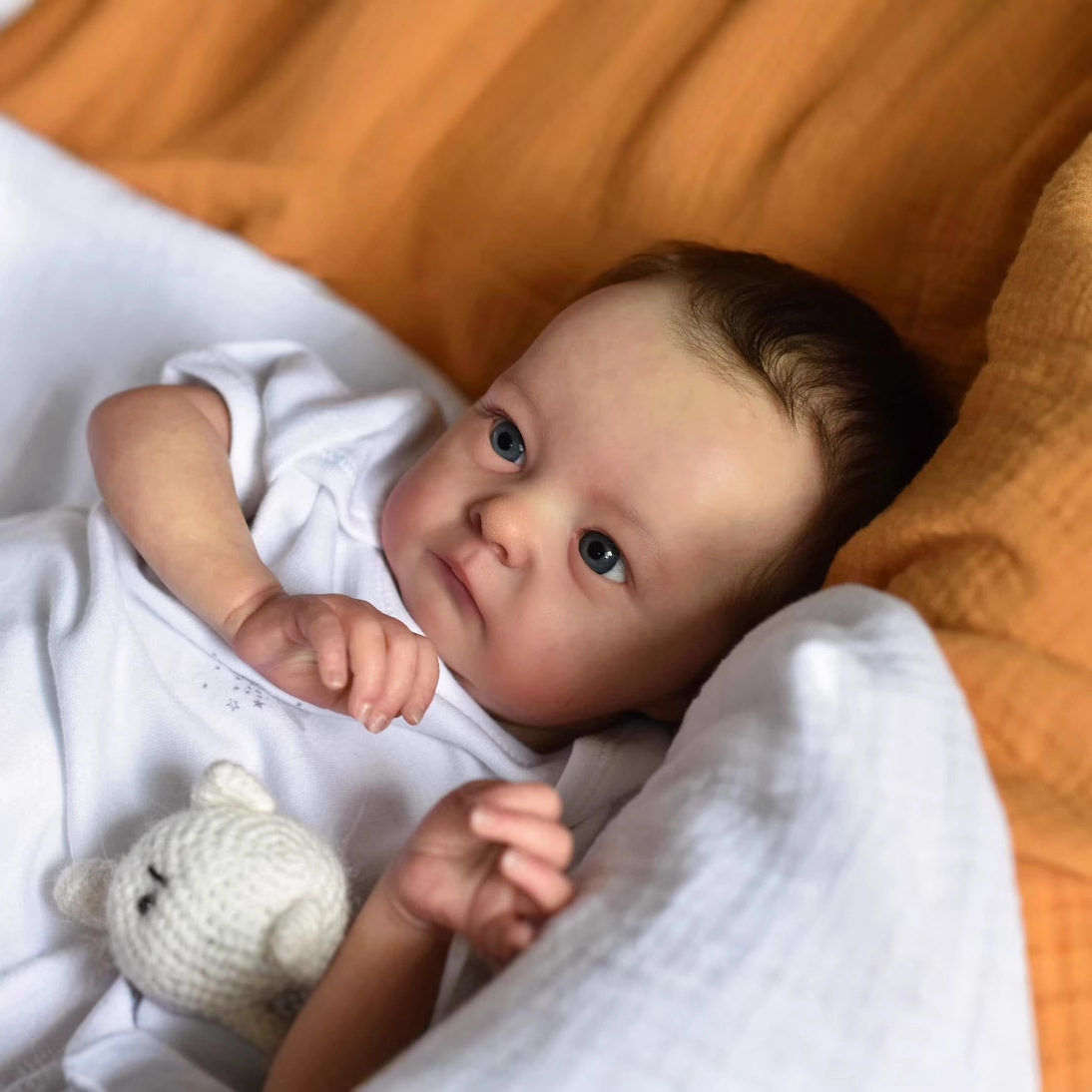 Muñeca de renacimiento de bebé de simulación de Tink de 16 pulgadas