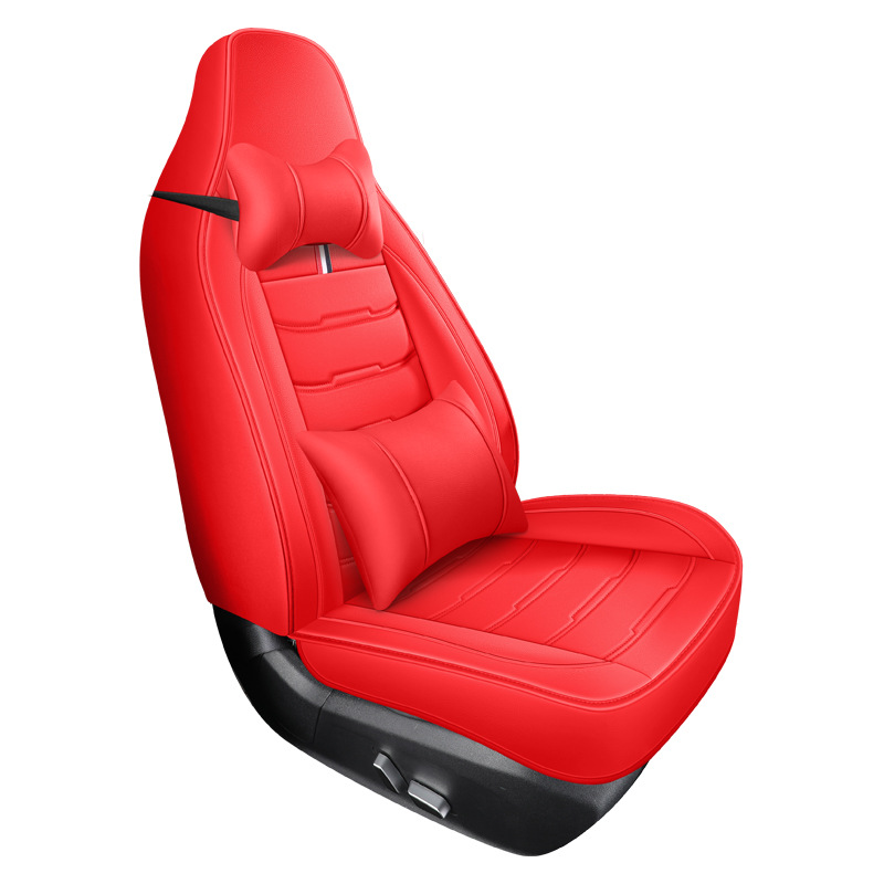 25 Years New All-Inclusive One-Piece Head Full Leather Car Seat Cushion Cover Four-Season Universal Seat Cushion Amazon Cross-Border Wholesale