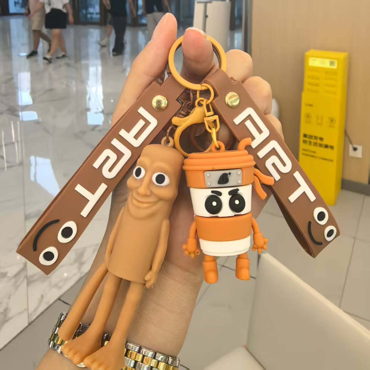 Nuevo comercio exterior de dibujos animados montañas y mares a través de bombarderos cocodrilo bolsas de llaver de silicona bolsas colgantes de decoración de tiendas pequeños regalos al por mayor