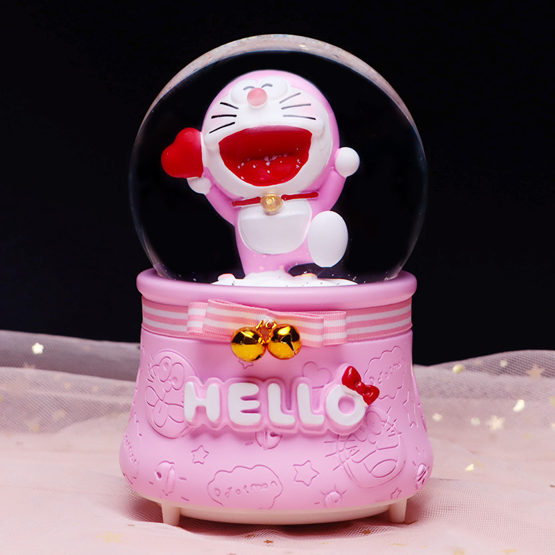 New Happy Story Doraemon Crystal Ball Music Box Creative Cute Jingle Cat Luminous Ornament Boutique Store New Happy Story Doraemon Crystal Ball Music Box Creative Cute Jingle Cat Luminous Ornament Boutique Store