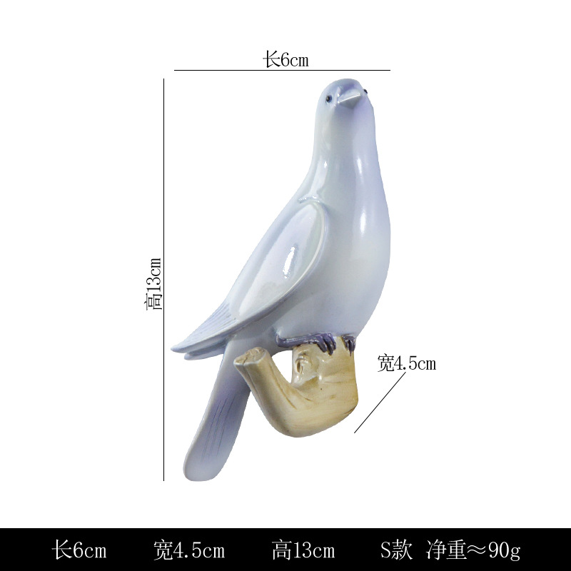 Venta al por mayor transfronteriza fuerte gancho pegajoso puerta creativa gancho trasero sin punzón resina animal ropa decorativa gancho decoración de la pared gancho de la ropa