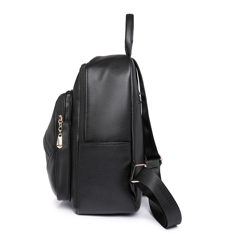 2023 nueva mochila de cuero suave para mujer casual moda retro de gran capacidad mochila de viaje al aire libre mochila escolar al por mayor