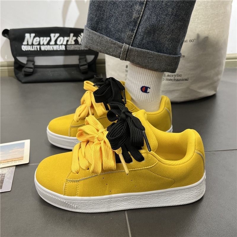 2025 primavera nuevos zapatos de mujer, suela suave, pies no cansados, zapatos de pan, hombres y mujeres chic, parejas, zapatos deportivos y casuales de todo fósforo